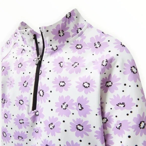 ZARA Kids | Lavender | FLORAL RASHGUARD TOP - Picture 3 of 3